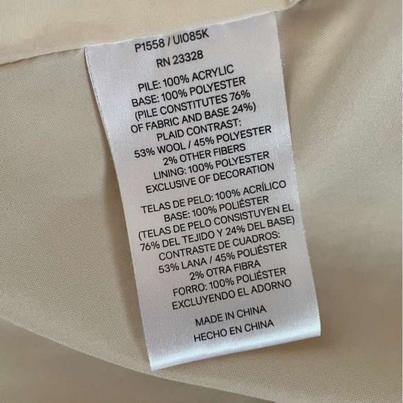 Fuzzy Pendleton Zip Up Jacket - Picture 8 of 8